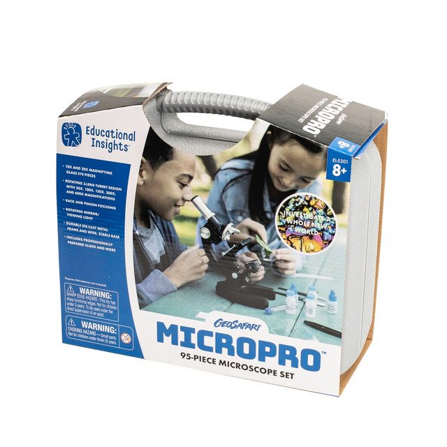 EDUCATIONAL INSIGHTS EI-5301 GeoSafari MicroPro 95-Piece Microscope Set EDUCATIONAL INSIGHTS EI-5301 GeoSafari MicroPro 95-Piece Microscope Set