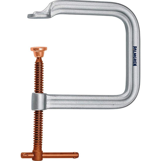 Palmgren 9629239 C-Clamp: 10" Max Opening, 15-3/4" Throat Depth, Steel