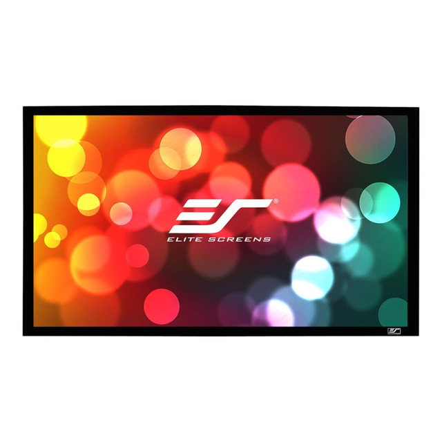 ELITE SCREENS INC. Elite ER85WH1-WIDE  SableFrame ER85WH1-WIDE - Projection screen - wall mountable - 85in (85 in) - 2.35:1 - CineWhite - black
