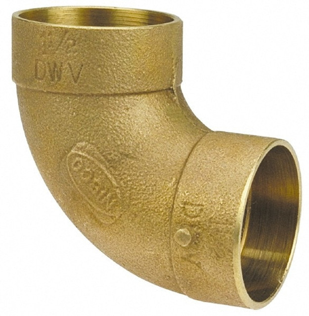 NIBCO E055450 Drain, Waste & Vent Pipe Fitting: 2 x 1-1/2" Fitting, C x C, Cast Copper