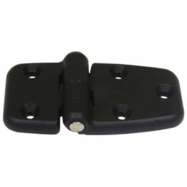 Guden PLAS012BLACK Strap Hinge: 3.95" Wide, 0.299" Thick, 5 Mounting Holes