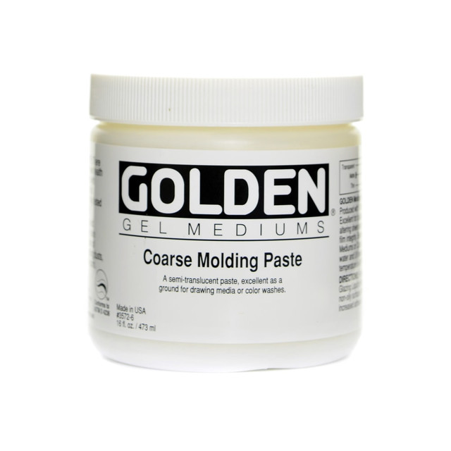 GOLDEN ARTIST COLORS, INC. Golden 3572-6  Molding Paste, Coarse, 16 Oz