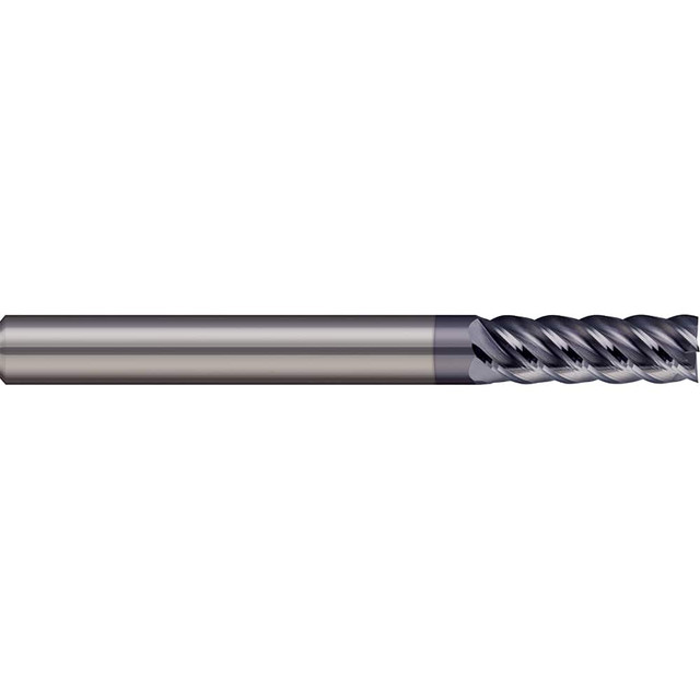 Micro 100 ARM-500-5X Square End Mill: 1/2" Dia, 5 Flutes, 1" LOC, Solid Carbide, 45 ° Helix