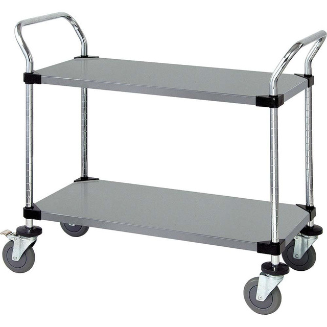 Quantum Storage WRSC-2442-2SS Utility Cart: Stainless Steel, Silver