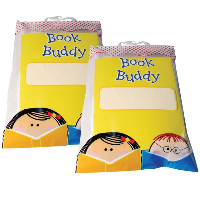 EDUCATORS RESOURCE CTP2994-2 Creative Teaching Press Book Buddy Bags, 11inW x 16inH, Multicolor, 5 Bags Per Pack, Set Of 2 Packs