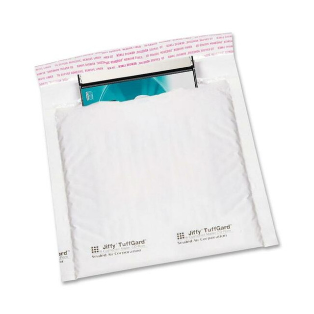 SEALED AIR CORPORATION 24300 Sealed Air TuffGard CD/DVD Mailers, 7 1/4in x 8in, White, Pack Of 25