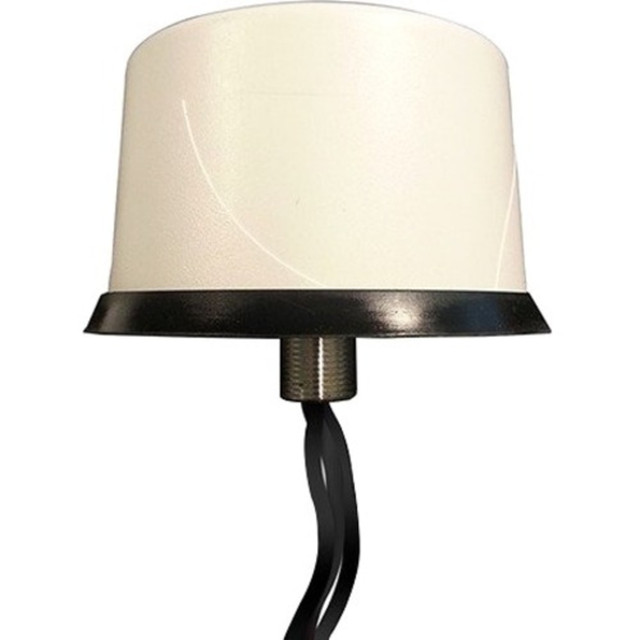 CISCO 4G-LTE-ANTM-O-3-W=  Dual LTE-Single GPS Multi-band Antenna - Range - UHF - 698 MHz to 960 MHz, 1710 MHz to 2700 MHz, 1575.42 MHz - 2.5 dBi - GPS, Outdoor, Cellular Network - White - Omni-directional
