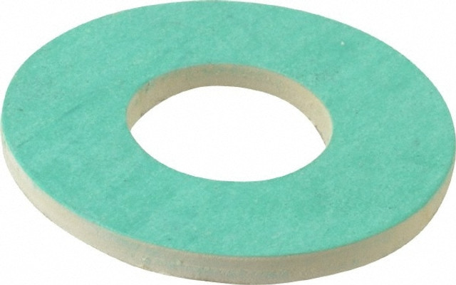 MSC 31946809 Flange Gasket: For 1/2" Pipe, 27/32" ID, 1-7/8" OD, 1/8" Thick, Aramid Fiber & Fiberglass