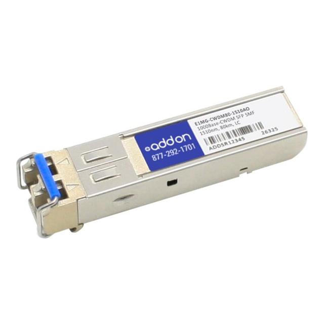 ADD-ON COMPUTER PERIPHERALS, INC. E1MG-CWDM80-1510-AO AddOn - SFP (mini-GBIC) transceiver module - GigE - CWDM - LC - 1510 nm