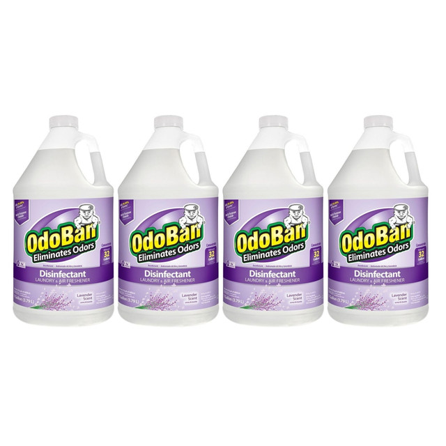 DRAGON TREE DISTRIBUTORS 9111014PK-OD OdoBan Odor Eliminator Disinfectant Concentrate, Lavender Scent, 128 Oz Bottle, Case Of 4 DRAGON TREE DISTRIBUTORS 9111014PK-OD OdoBan Odor Eliminator Disinfectant Concentrate, Lavender Scent, 128 Oz Bottle, Case Of 4