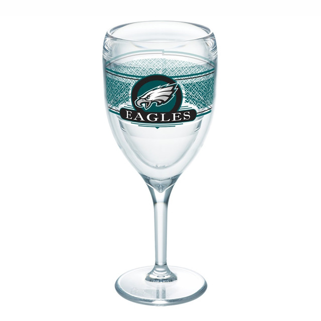 TERVIS TUMBLER COMPANY 01227761 Tervis NFL Select Wine Glass, 9 Oz, Philadelphia Eagles