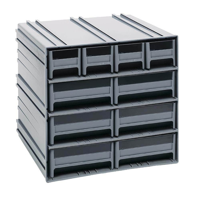 Quantum Storage QIC-4163GY 10 Bin Interlocking Storage Cabinets