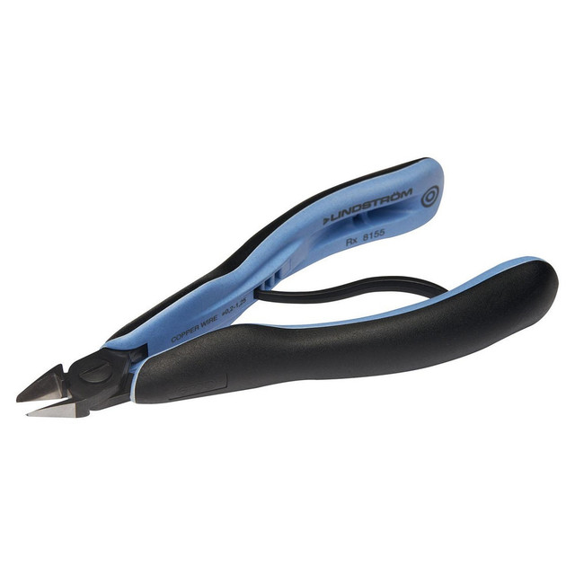 Lindstrom Tool RX8165 Cutting Pliers; Insulated: No ; Jaw Length (Decimal Inch): 0.6300 ; Overall Length (Inch): 5-13/16 ; Overall Length (Decimal Inch): 5.8125 ; Jaw Width (Decimal Inch): 0.63 ; Head Style: Tapered