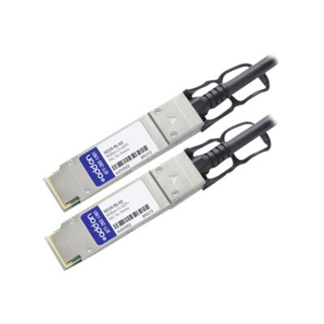 ADD-ON COMPUTER PERIPHERALS, INC. AddOn X6559-R6-AO  5m NetAPP Compatible QSFP+ DAC - Direct attach cable - QSFP+ to QSFP+ - 16.4 ft - twinaxial - SFF-8436/IEEE 802.3ba - passive