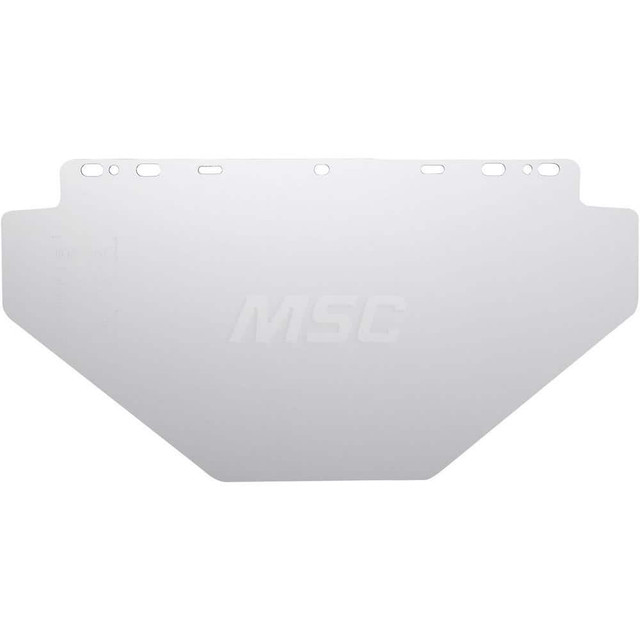 Jackson Safety 29098 Face Shield Windows & Screens: Replacement Window, Clear, 1" High, 0.04" Thick