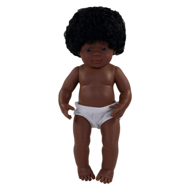 MINILAND EDUCATIONAL CORPORATION MLE31060 Miniland Educational Anatomically Correct 15in Baby Doll, African American Girl MINILAND EDUCATIONAL CORPORATION MLE31060 Miniland Educational Anatomically Correct 15in Baby Doll, African American Girl