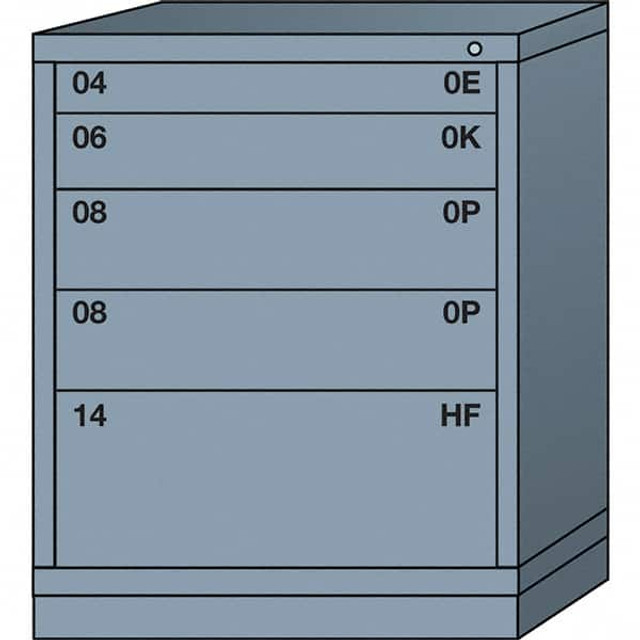 Lyon DDM4030301013IL Standard Mid-Range - Multiple Drawer Access Steel Storage Cabinet: 30" Wide, 28-1/4" Deep