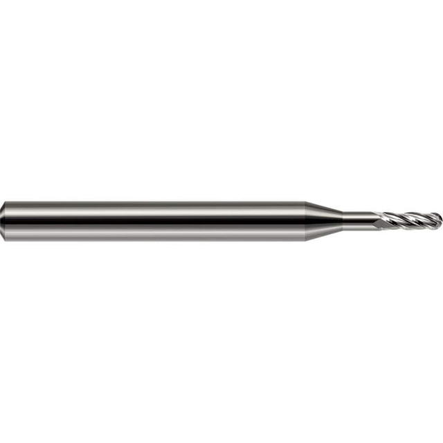 Harvey Tool 982916 Ball End Mill: 0.25" Dia, 0.75" LOC, 4 Flute, Solid Carbide