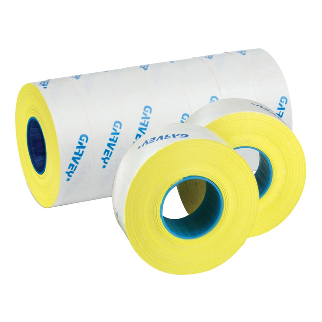 CONSOLIDATED STAMP MFG CO 098472 Garvey Price Marking Labels, Fluorescent Yellow, 1,200 Labels Per Roll, Pack Of 9 Rolls