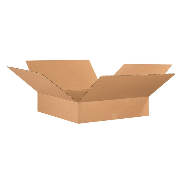 B O X MANAGEMENT, INC. 26266 Partners Brand Flat Corrugated Boxes, 26in x 26in x 6in, Kraft, Pack Of 10