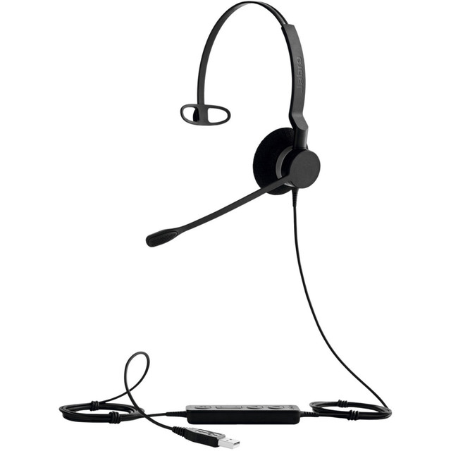 GN AUDIO USA INC. 2393-823-109 Jabra BIZ 2300 USB MS Wired Mono Headset - Mono - USB - Wired - Over-the-head - Monaural - Supra-aural - Noise Cancelling Microphone