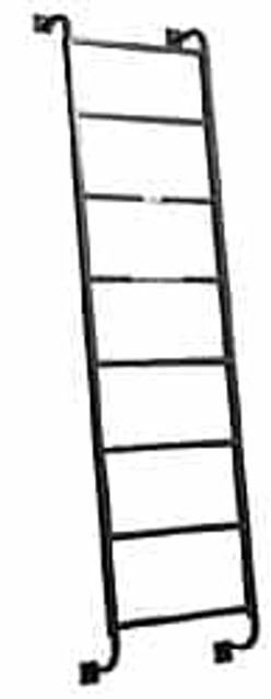 PW Platforms DLSS-28 4-Step Ladder: Steel, 96" OAH