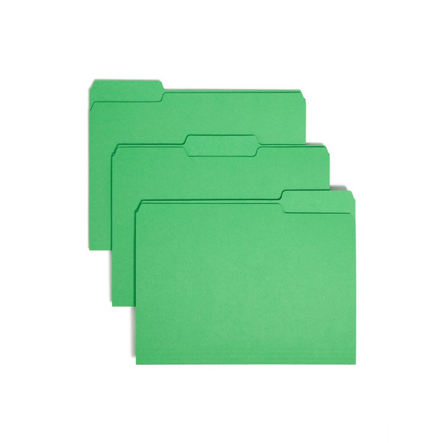 SMEAD MFG CO H163GN Smead Interior Folders, Letter Size, Green, Box Of 100 SMEAD MFG CO H163GN Smead Interior Folders, Letter Size, Green, Box Of 100