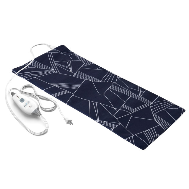 BEAR DOWN CONSULTING PEHPNVGR Pure Enrichment PureRelief Express Designer Series Heating Pad, 12in x 15in, Navy Graphic