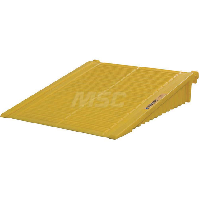 Justrite. 28678 Ramp for 2 to 4-Drum EcoPolyBlend DrumShed, polyethylene, Yellow.
