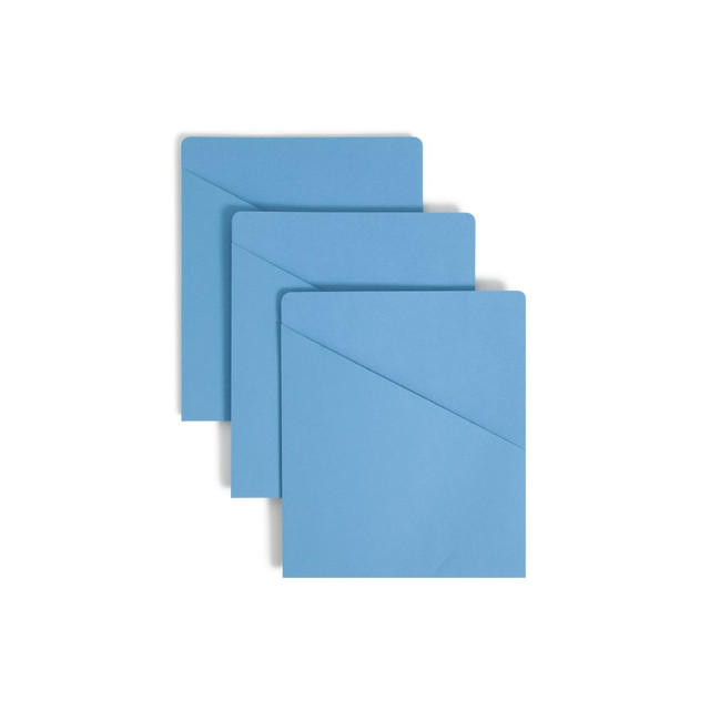 SMEAD MFG CO 3900SS-BE Smead Slash File Jackets Convenience Pack, 9 1/2in x 11 3/4in, Blue, Pack Of 25 SMEAD MFG CO 3900SS-BE Smead Slash File Jackets Convenience Pack, 9 1/2in x 11 3/4in, Blue, Pack Of 25
