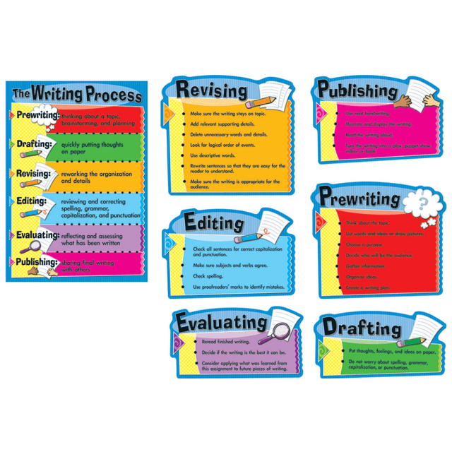 CARSON-DELLOSA PUBLISHING LLC 110014 Carson-Dellosa Bulletin Board Set - The Writing Process