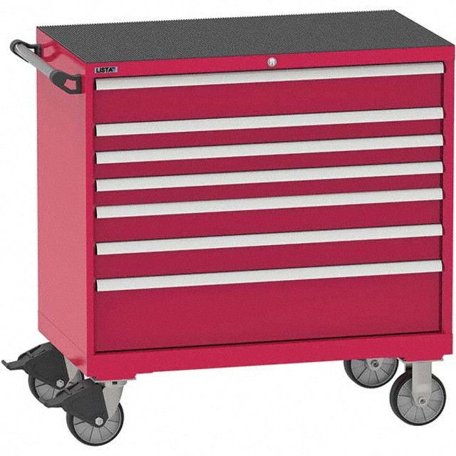 LISTA TSHS750-0722-NR Steel Tool Roller Cabinet: 7 Drawers