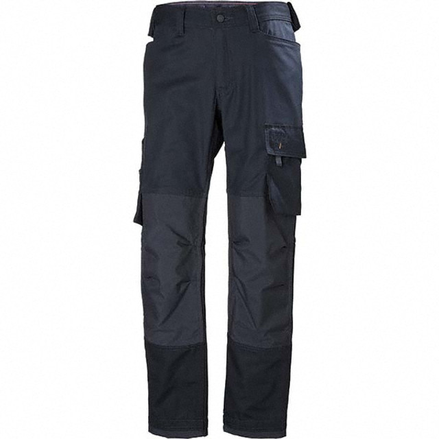 Helly Hansen 77468_590-36/30 Work Pants: General Purpose, Cotton & Polyester, Navy, 36" Waist, 30" Inseam Length