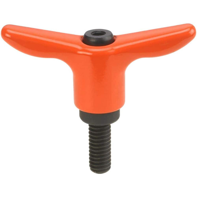 Morton Machine Works TH-4236-OR Adjustable Clamping Handles; Connection Type: Threaded Stud ; Handle Type: T-Handle ; Mount Type: Threaded Stud ; Handle Length: 92.00 ; Overall Length (mm): 92.00mm ; Handle Material: Die Cast Zinc