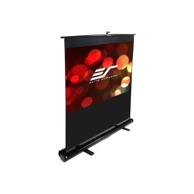 ELITE SCREENS INC. Elite F150NWV  ez-Cinema F150NWV - Projection screen with floor stand - 150in (150 in) - 4:3 - MaxWhite - black