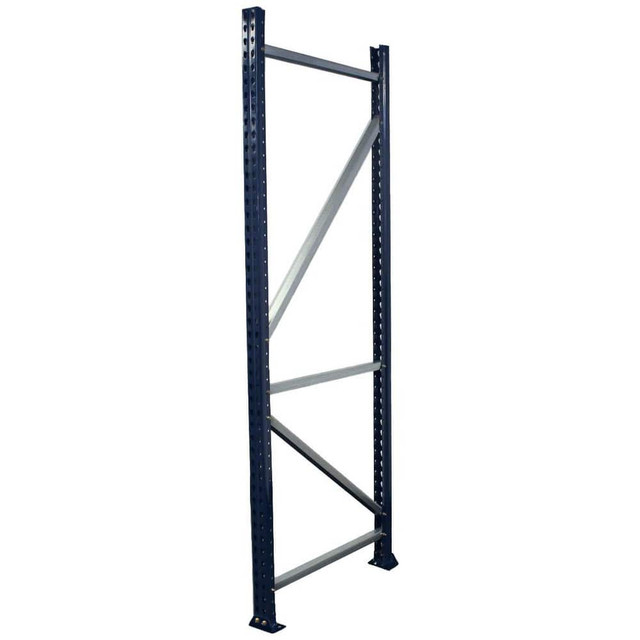 Interlake Mecalux I2314G12036N000 Heavy-Duty Framing Uprights; Upright Type: Upright Pallet Storage Rack ; Rack Construction: Teardrop ; Load Capacity: 24571 ; Load Capacity (Lb. - 3 Decimals): 20867.000 ; Gauge: 14 ; Overall Depth: 36in