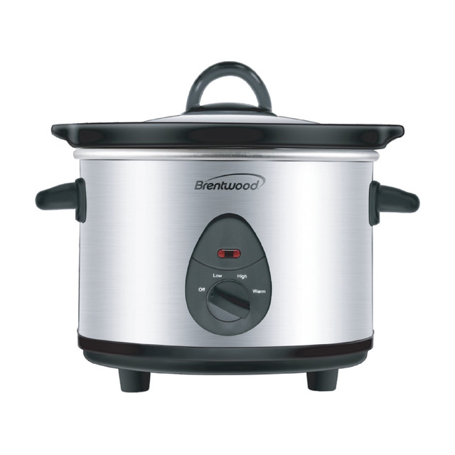 BRENTWOOD APPLIANCES, INC. 995114318M Brentwood 1.5-Quart Slow Cooker, Silver BRENTWOOD APPLIANCES, INC. 995114318M Brentwood 1.5-Quart Slow Cooker, Silver