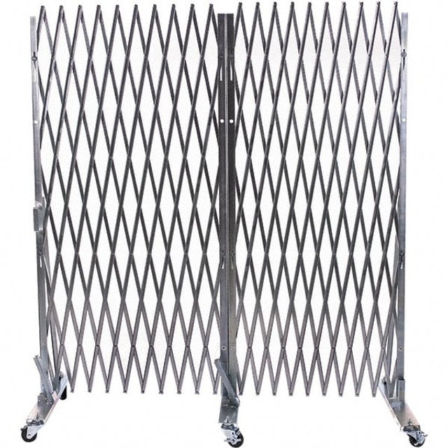 Illinois Engineered Products XL1265 Portable Traffic Control Gate: 78" High, Steel Frame, Silver