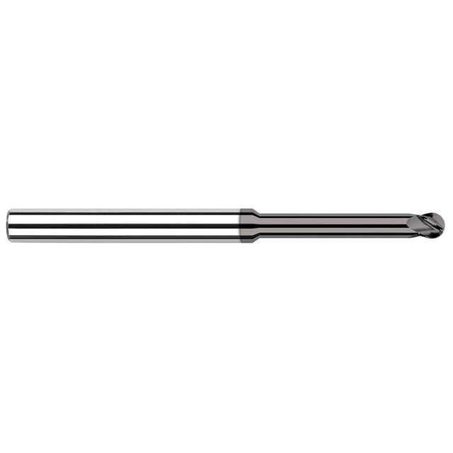 Harvey Tool 794962 Ball End Mill: 0.062" Dia, 0.093" LOC, 4 Flute, Solid Carbide