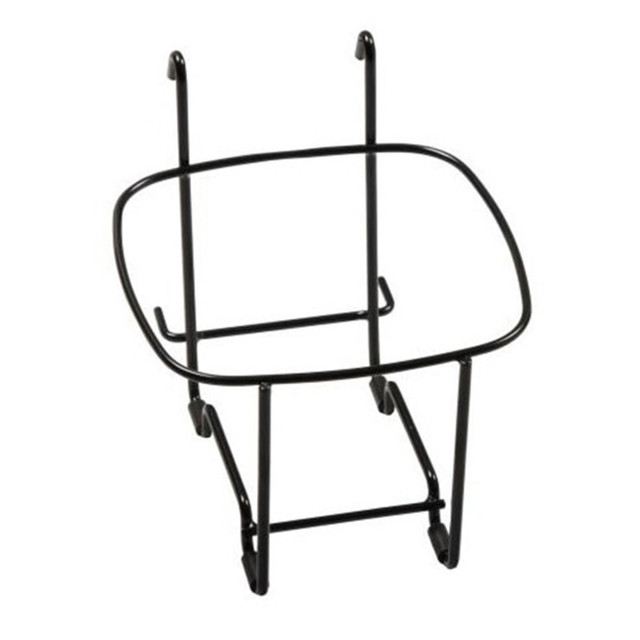 SAN JAMAR, INC. KPS196WM San Jamar Kleen Pail Floor/Wall Stand, 6 Qt, 9inH x 8-3/4inW x 9-3/4inD, Black