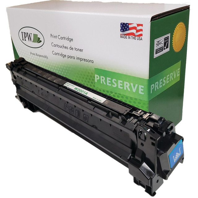 IMAGE PROJECTIONS WEST, INC. W2001AR-ODP IPW Preserve Remanufactured Cyan Toner Cartridge Replacement For HP W2001A, W2001AR-ODP