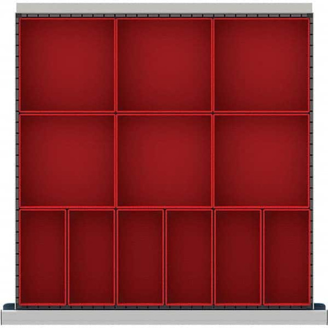 LISTA CLDR012-100 12-Compartment Drawer Divider Layout for 3.15" High Drawers