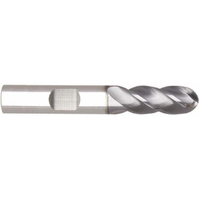 Niagara Cutter 03083819 Ball End Mill: 0.625" Dia, 1.25" LOC, 4 Flute, Solid Carbide