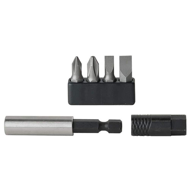 Klein Tools VDV770-050 Power & Impact Screwdriver Bit Sets; Set Type: Hex; Magnetic; Phillips; Slotted ; Bit Type: Phillips/Slotted ; Point Type: Phillips, Slotted ; Drive Size: 1/4, 3/16 ; Overall Length (Decimal Inch): 3.2030 ; Phillips Point Size: