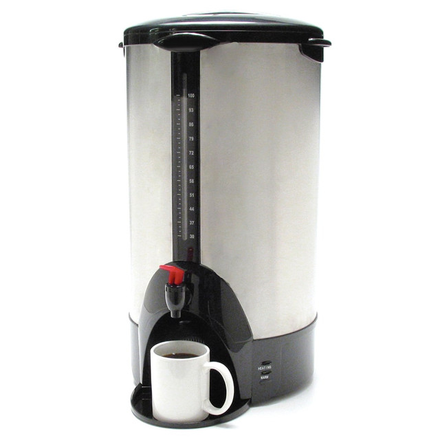 ORIGINAL GOURMET FOOD CO. CP100 Coffee Pro 100 Cup Commercial Coffee Urn, Stainless Steel