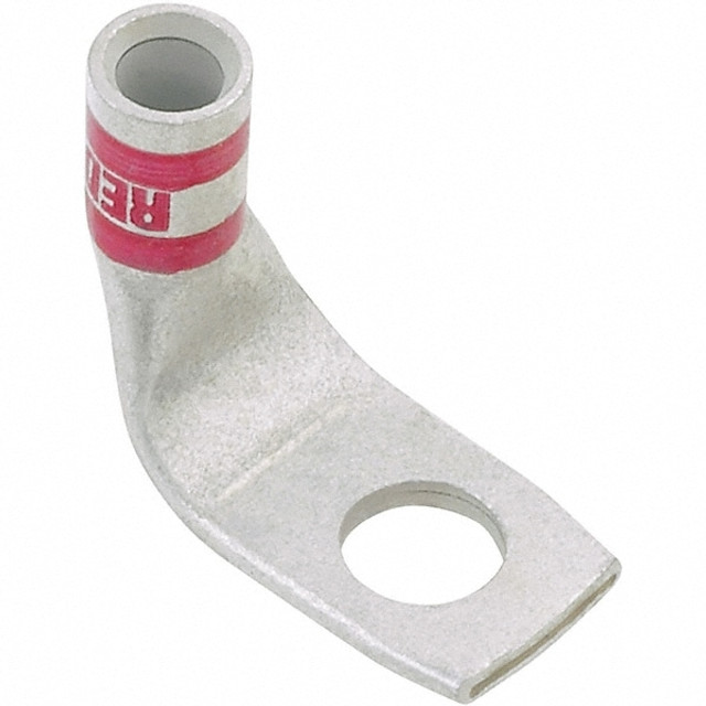 Panduit LCAX250-38F-X Right Angle Ring Terminal: Non-Insulated, Compression Connection