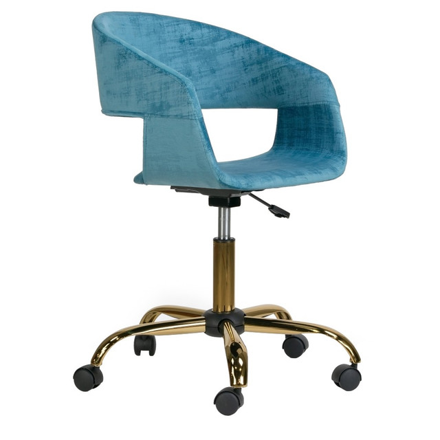 GLAMOUR HOME GHTSC-1286 Amani Task Chair, Blue GLAMOUR HOME GHTSC-1286 Amani Task Chair, Blue