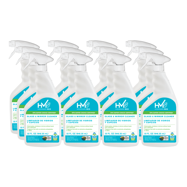 OFFICE DEPOT 501RTU Highmark ECO Glass And Mirror Cleaner, 32 Oz, Case Of 12 Bottles OFFICE DEPOT 501RTU Highmark ECO Glass And Mirror Cleaner, 32 Oz, Case Of 12 Bottles