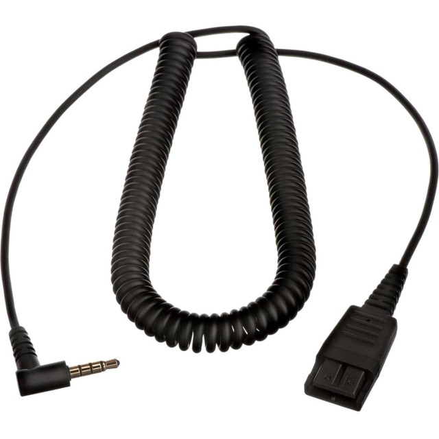 GN AUDIO USA INC. 8800-01-102 Jabra PC Cord - Mini-phone/Quick Disconnect Audio Cable for MacBook Pro, MacBook Air, Headset, Audio Device - First End: 1 x Mini-phone Audio - Male - Second End: 1 x Quick Disconnect Audio - Black - 1 GN AUDIO USA INC. 8800-01-102 Jabra PC Cord - Mini-phone/Quick Disconnect Audio Cable for MacBook Pro, MacBook Air, Headset, Audio Device - First End: 1 x Mini-phone Audio - Male - Second End: 1 x Quick Disconnect Audio - Black - 1