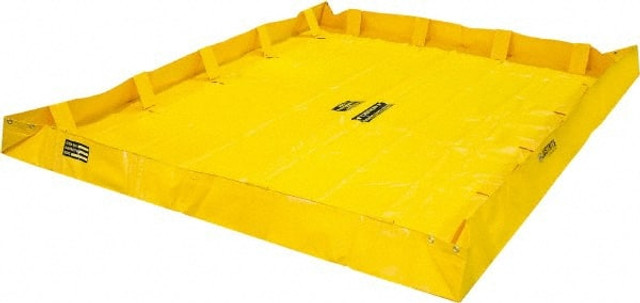 Justrite. 28566 Low Wall Collapsible Berm: 318 gal Capacity, 8' Long, 8' Wide, 8" High
